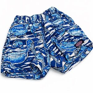 Vineyard Vines Blue and White Kids Swim Trunks